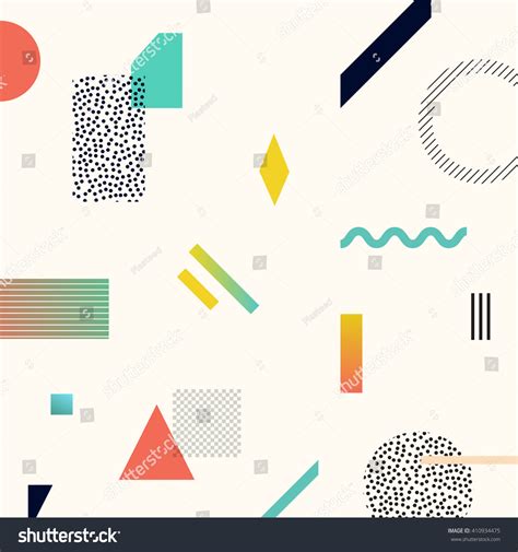 Chaotic Geometry Background Minimal Futuristic Design Stock Vector