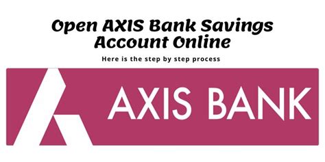 How To Open AXIS Bank Savings Account Online Banking Tides