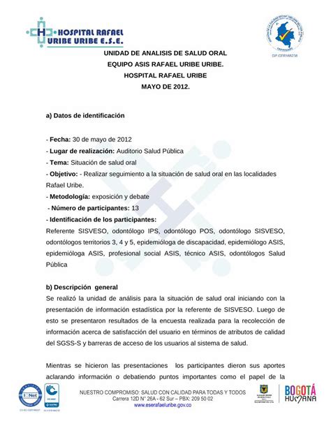 Pdf Guion De Redco Hospital Rafael Uribe Uribe Publicidad En El