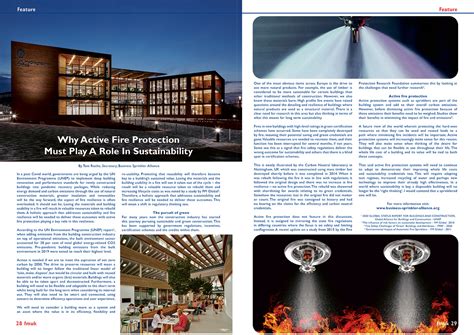 Fmuk Why Active Fire Protection Must Play A Role In Sustainability