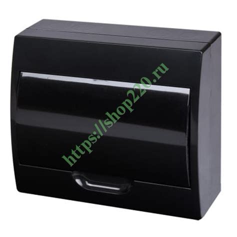 Щит навесной ЩРН-П-10 (1x10) модулей пластик IP41 антрацит TDM ...