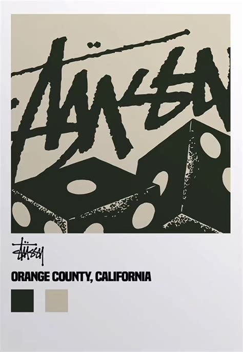 Stussy Poster Graphic Poster Picture Collage Wall Vintage Poster Design