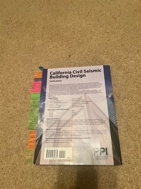 Ppi California Civil Seismic Building Design Th Edition