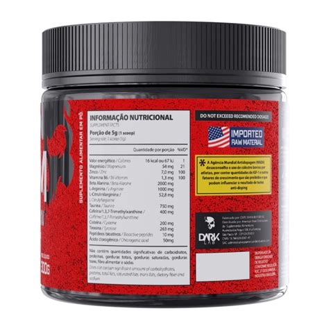 Creatina Pura 300g Venom Underground Pre Workout 300g Dark Lab