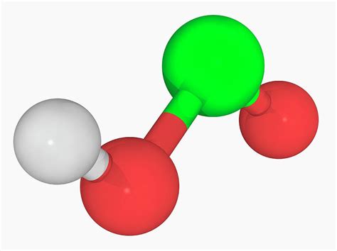 Chlorous Acid Molecule Photograph by Laguna Design/science Photo Library - Fine Art America