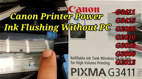 Canon Printer Ink Flushing Without Pc Head Cleaning Refill Empty