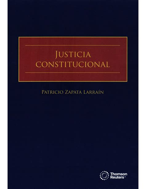 Justicia Constitucional Patricio Zapata Larra N P Ginas