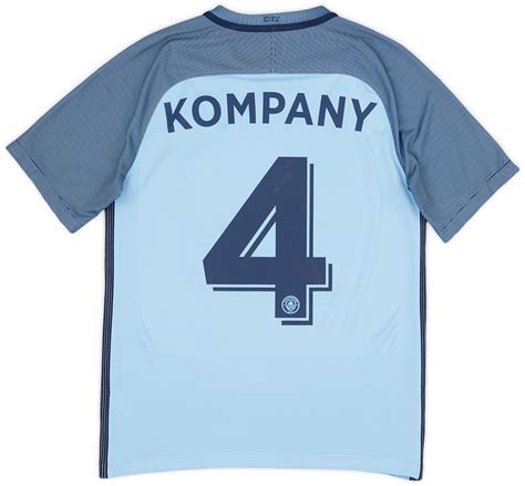 2016 17 Manchester City Home Shirt Kompany 4 8 10 S