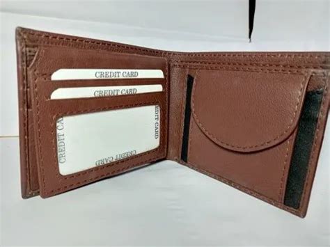 Male Bi Fold Chestnut Brown Leather Wallet, Card Slots: 6 at Rs 299 in ...