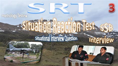 Srt Situation Reaction Test Psychology Testing Questions Ssb Army