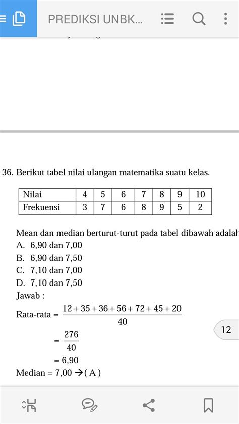 Contoh Soal Mean Median Modus Dan Jawabannya Berbagai Contoh