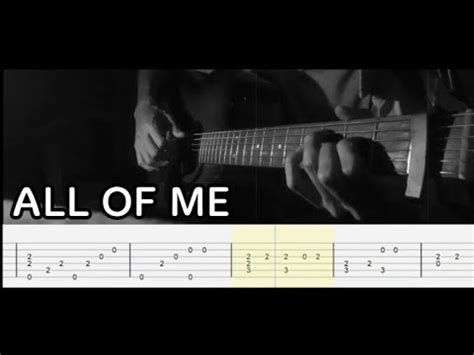 John Legend All Of Me Fingerstyle Guitar Cover Tab YouTube