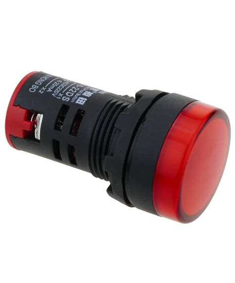 GRUPO DE BIASE LUZ PILOTO ROJO 110V ANDELI AD16 22D 120V R CON14190