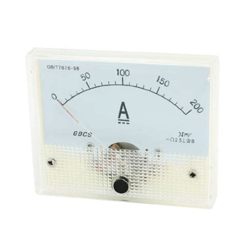 Alcoa Prime C Dc A Rectangle Analog Panel Ammeter Gauge Class