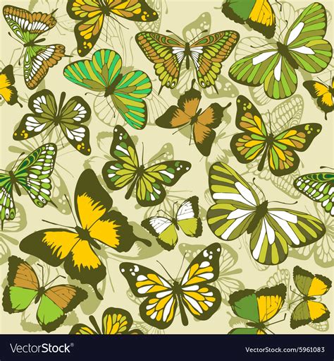 Wallpaper Butterfly Green