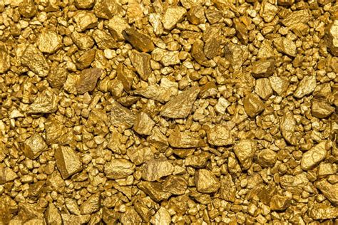 Background Of Gold Nuggets Stock Photo Image 40392418