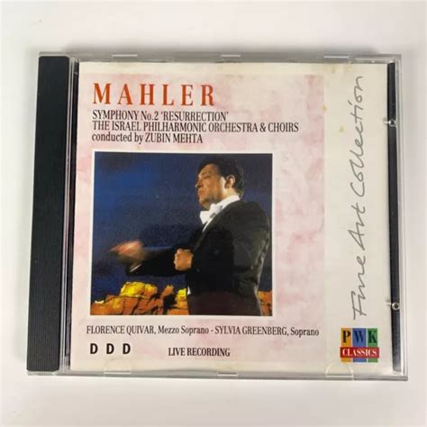 Mahler Symphony No 2 Israel Philharmonic Zubin Mehta Cd 1988 Pwk