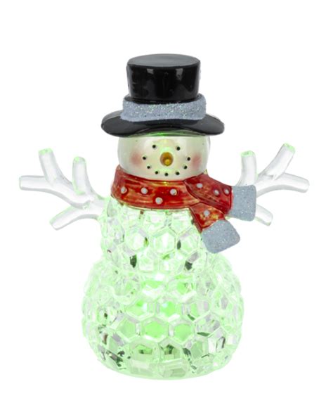 Wholesale Led Light Up Crystal Snowman Mini Shimmers Pc Ppk Ganz