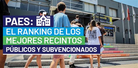 PAES 2023 Estos son los recintos públicos y subvencionados que