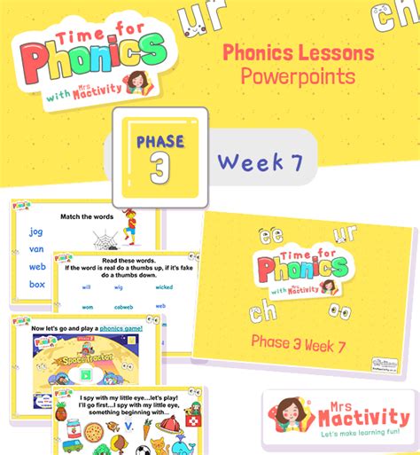 Phonics Lesson Presentations Mrs Mactivity