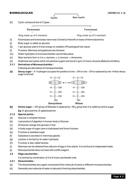 Chemistry Class 12 Biomolecules Notes For Iit Jee And Neet