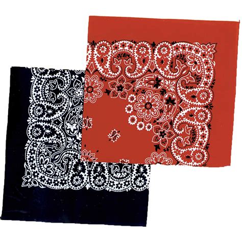 Bandanas Blackwhite Western Pack Of 12