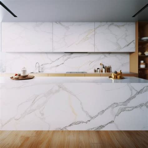 Plan De Travail Quartz Blanc Calacatta Azai Mpc