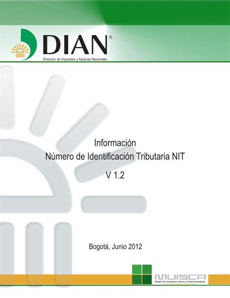 PDF Cartilla Información Número de Identificación Tributaria NIT