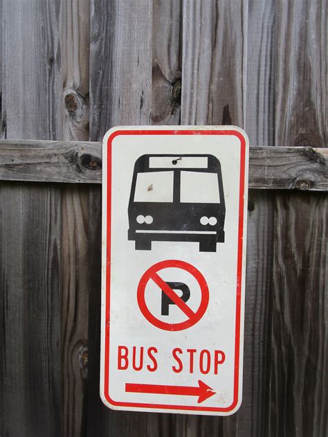 Old No Parking Bus Stop Sign/ Street Sign Decor/ Wall Hanging - Etsy