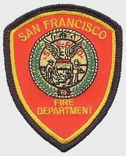 San Francisco Fire Department SFFD Fire Patch Fire Department