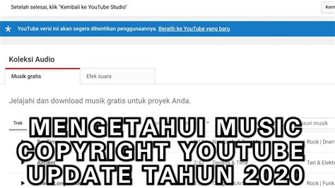 Cara Mengetahui Music Copyright No Copyright Youtube Update Tahun