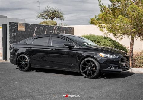 Inch Dub Push All Gloss Black S On A Ford Fusion Element