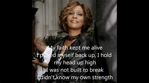 I Didn T Know My Own Strength Whitney Houston Inlove With This Song