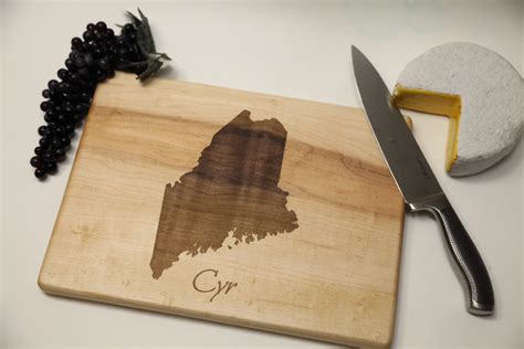 Personalized State Cutting Board All States Available Custom Wood