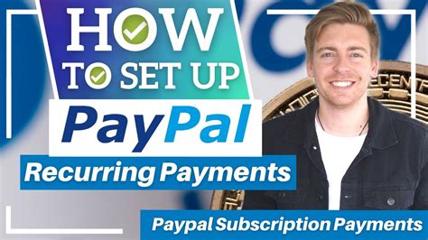 How To Set Up Recurring Payments Paypal Subscription Payment Tutorial