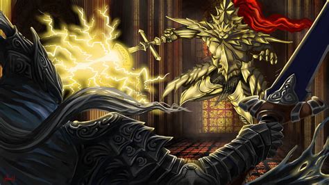 Artorias And Ornstein Art Dragon Slayer Ornstein HD Wallpaper Pxfuel