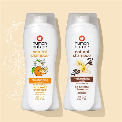 Human Nature Moisturizing Shampoo Mandarin And Vanilla