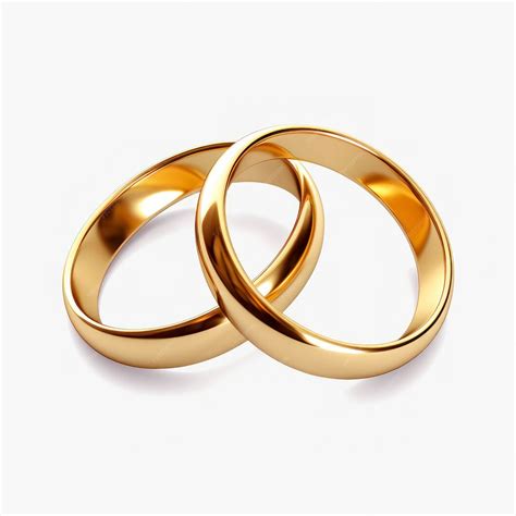 Premium Photo | Beautiful gold wedding rings isolated on white background