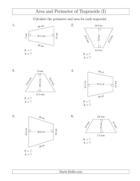 Isosceles Trapezoid Perimeter Formula Montanabos