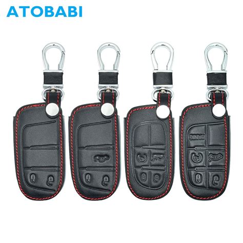 Atobabi Genuine Leather Car Key Case Holder Keychain Protector Skin For