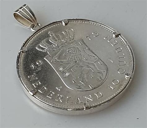 delgrey edle Metalle Münzen 10 gulden silber juliana 1973