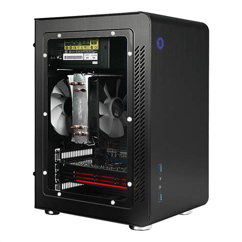 Jual Jonsbo U3 Window Black Micro ATX Case Aluminium Computer PC