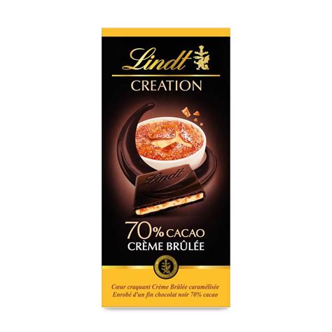 Lindt Creation Noir 70 Crème Brûlée 140g Confiserie Du Bonheur