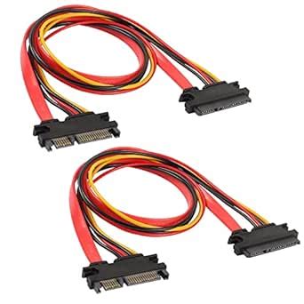 Meiriyfa Pin Sata Power Extension Cable Pack Sata Pin Male