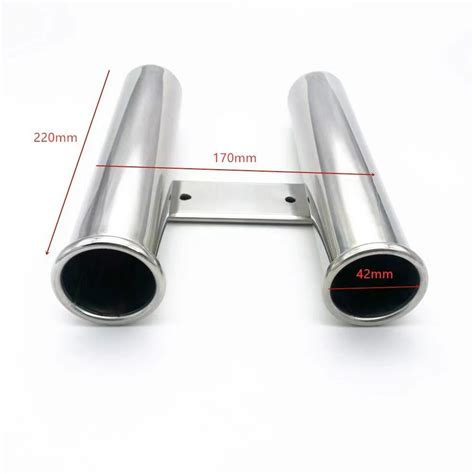 Metal Marine Hardware Two Joint Stainless Steel Fishing Rod Holder