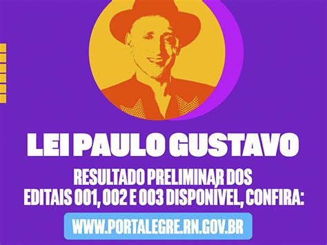 Resultado Preliminar Da Lei Paulo Gustavo Dos Editais E