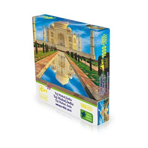 Jigsaw Puzzle Pieces Taj Mahal India Gold Edition Etsy