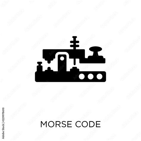 Morse Code Icon Morse Code Symbol Design From Communication Collection