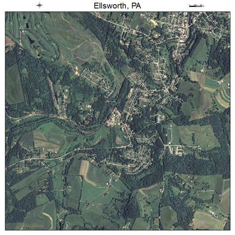 Aerial Photography Map of Ellsworth, PA Pennsylvania