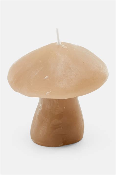 Buy Muy Mucho Small Mushroom Candle Tan Online Brands For Less